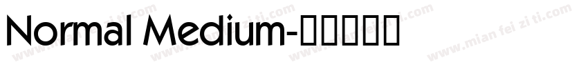 Normal Medium字体转换